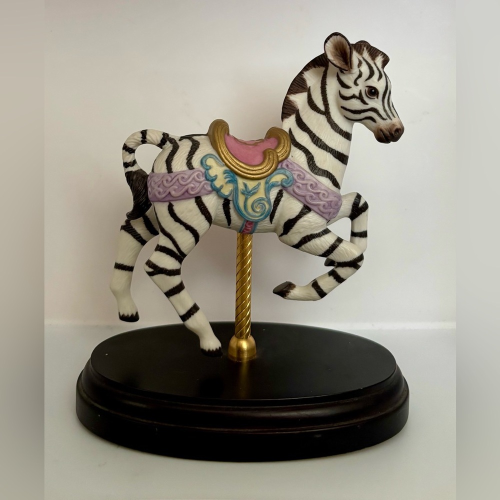 1995 Lenox Baby Zebra Carousel Babies Collection Limited Edition Mini Figurine